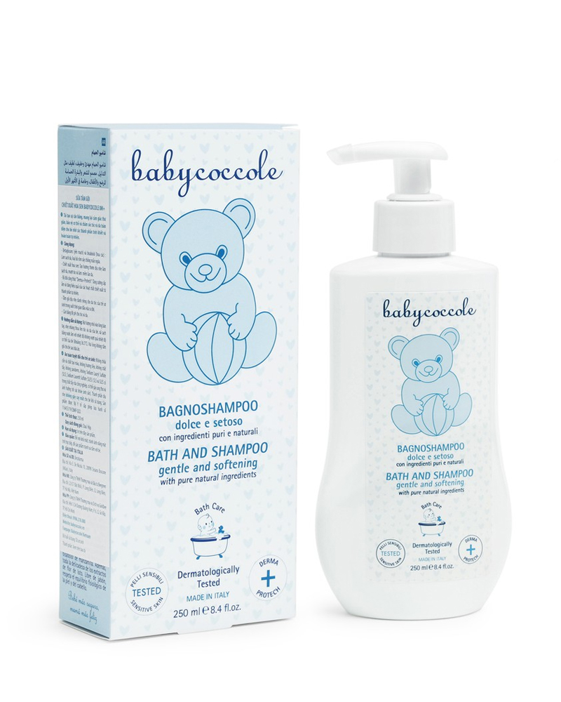 Sữa tắm gội Babycoccole cho bé chiết xuất hoa sen (Hộp 250ml)